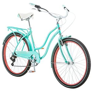 womens teal bike with basket